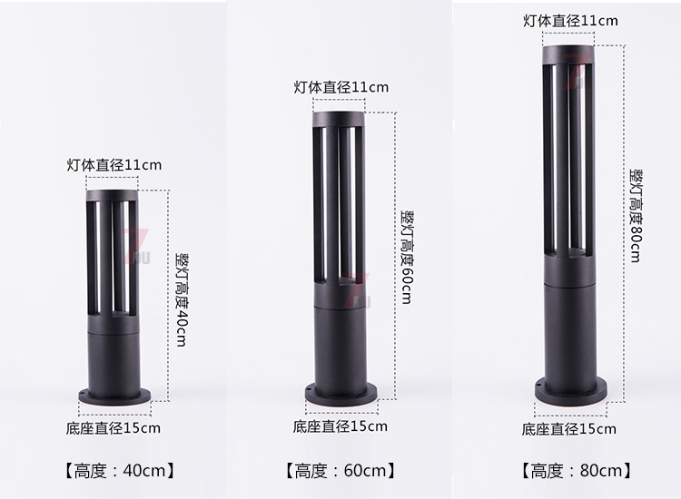 (QDCPD-017)F(xin)ALEDƺ40cm60cm80cmͬ߶Ҏ(gu)ߴʾD