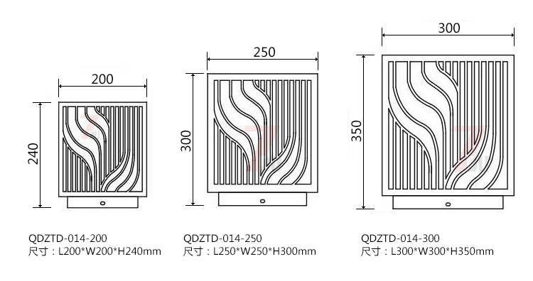(QDZTD-014)~zΰ^200mm250mm300mmߴʾD